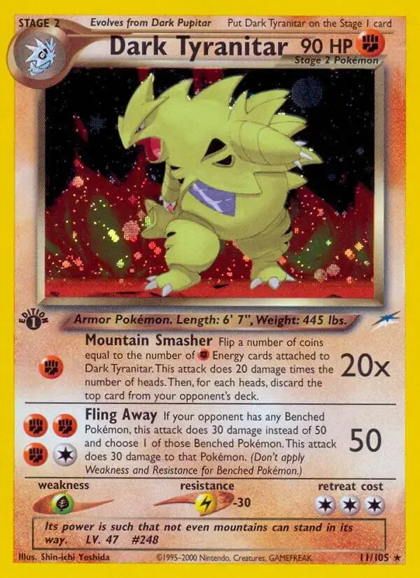 Dark Tyranitar [1st Edition] - Pokemon Neo Destiny #11