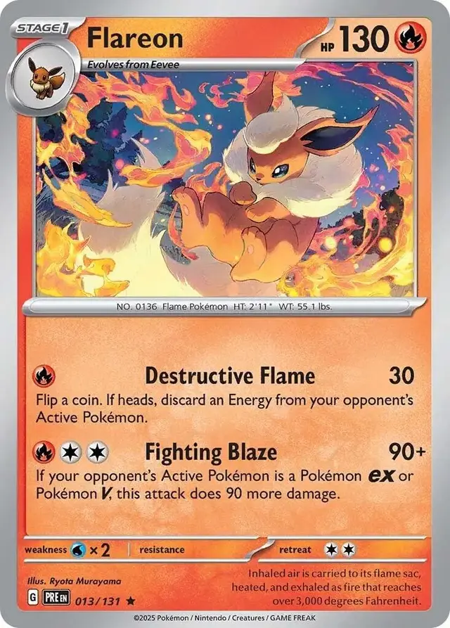 Flareon - Pokemon Prismatic Evolutions #13