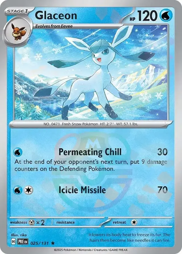 Glaceon [Master Ball] - Pokemon Prismatic Evolutions #25
