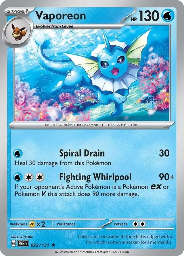 Vaporeon - Pokemon Prismatic Evolutions #22