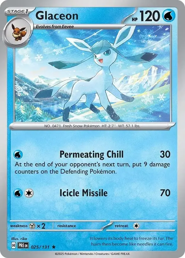 Glaceon - Pokemon Prismatic Evolutions #25