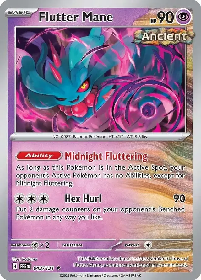 Flutter Mane - Pokemon Prismatic Evolutions #43