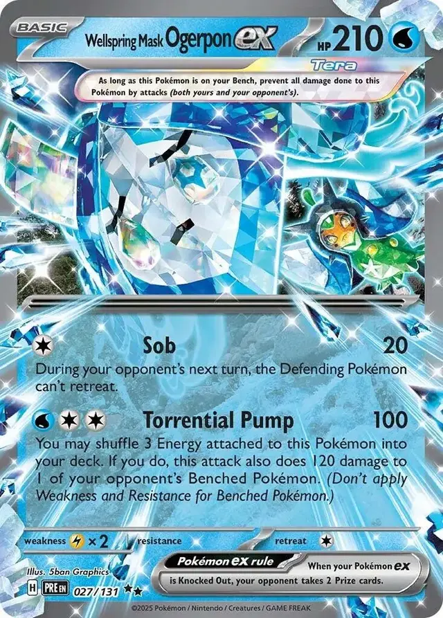 Wellspring Mask Ogerpon ex - Pokemon Prismatic Evolutions #27