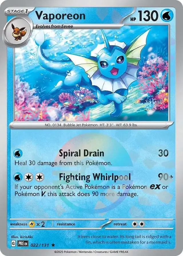 Vaporeon [Poke Ball] - Pokemon Prismatic Evolutions #22