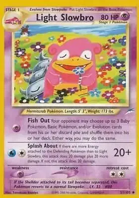 Light Slowbro - Pokemon Neo Destiny #51