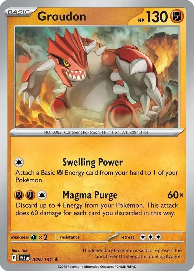 Groudon - Pokemon Prismatic Evolutions #49