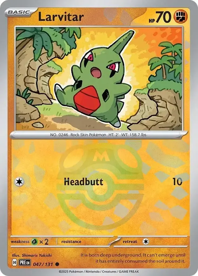 Larvitar [Master Ball] - Pokemon Prismatic Evolutions #47