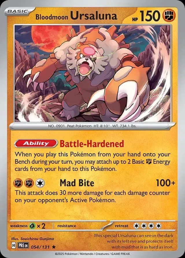Bloodmoon Ursaluna - Pokemon Prismatic Evolutions #54