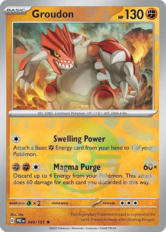 Groudon [Poke Ball] - Pokemon Prismatic Evolutions #49