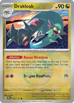 Drakloak [Master Ball] - Pokemon Prismatic Evolutions