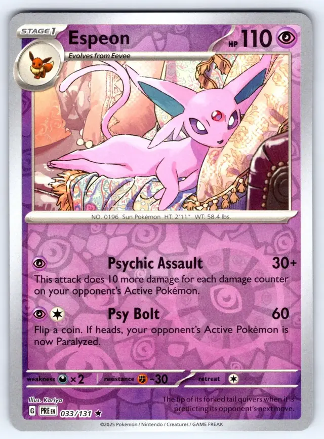 Espeon [Reverse] - Pokemon Prismatic Evolutions #33