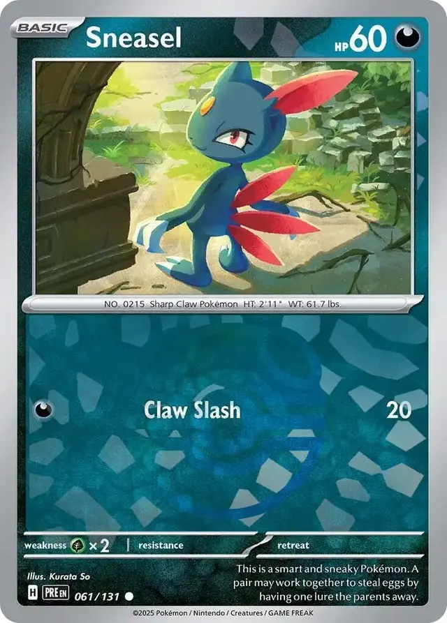 Sneasel [Master Ball] - Pokemon Prismatic Evolutions #61