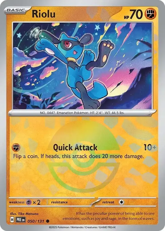 Riolu [Poke Ball] - Pokemon Prismatic Evolutions #50