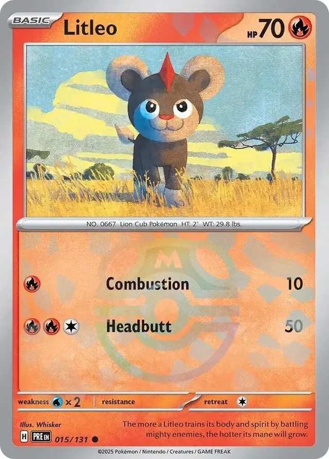 Litleo [Master Ball] - Pokemon Prismatic Evolutions #15