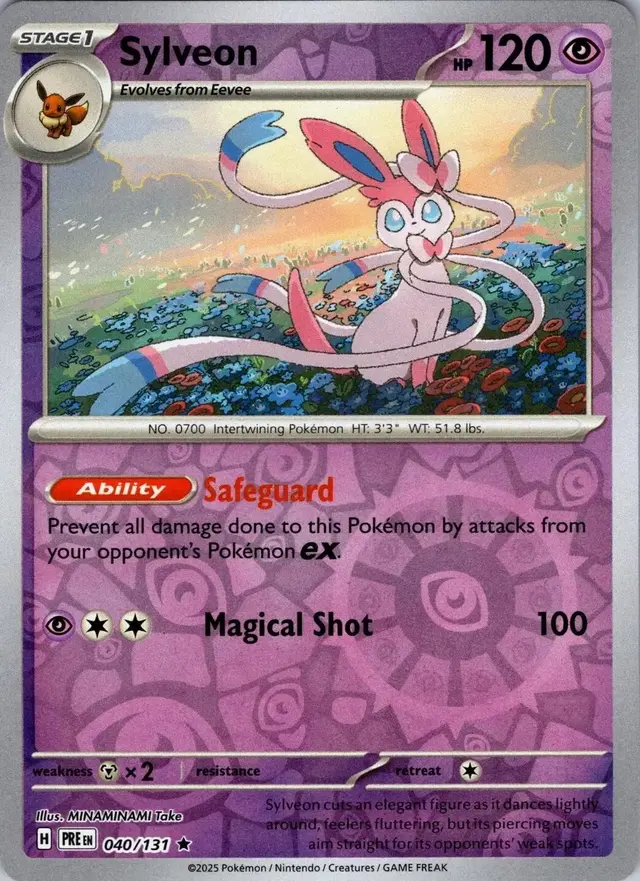 Sylveon [Reverse] - Pokemon Prismatic Evolutions #40
