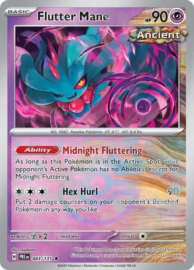 Flutter Mane [Master Ball] - Pokemon Prismatic Evolutions #43