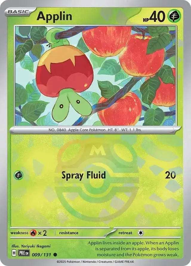 Applin [Master Ball] - Pokemon Prismatic Evolutions #9