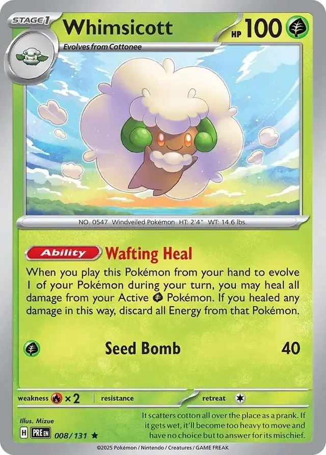 Whimsicott - Pokemon Prismatic Evolutions #8