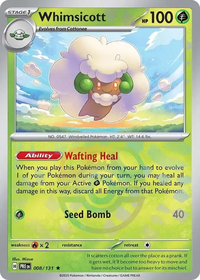 Whimsicott [Master Ball] - Pokemon Prismatic Evolutions #8