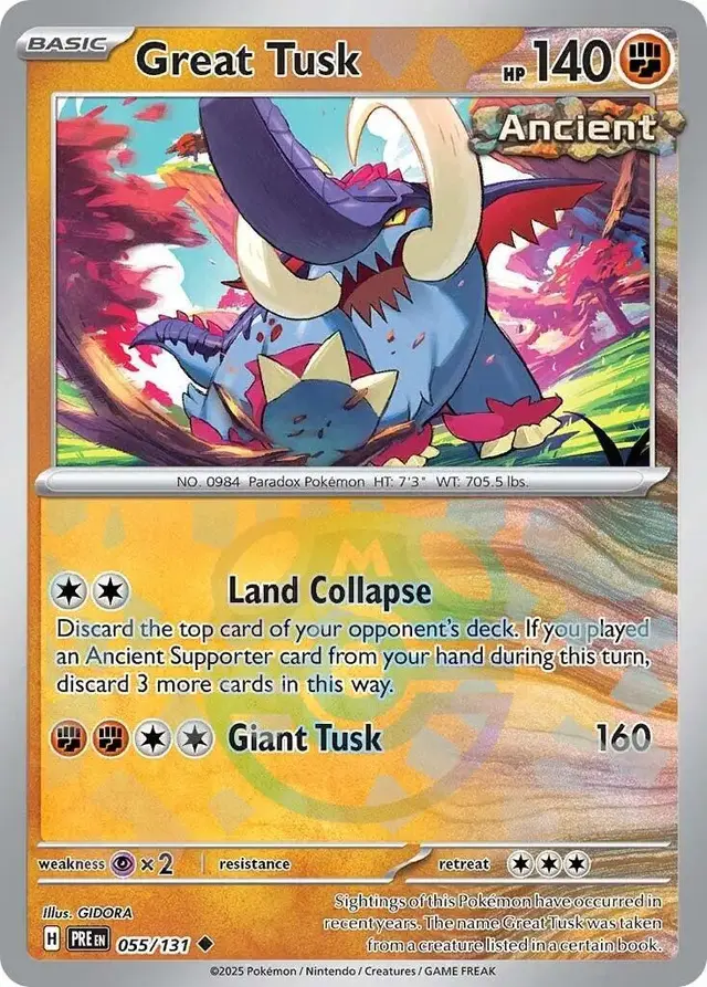 Great Tusk [Master Ball] - Pokemon Prismatic Evolutions #55