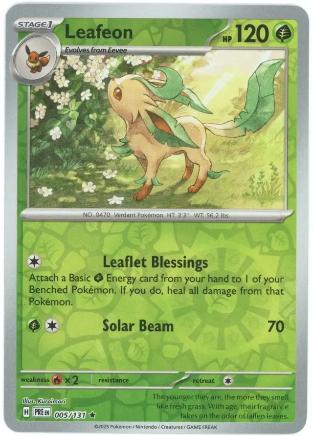 Leafeon [Reverse] - Pokemon Prismatic Evolutions #5