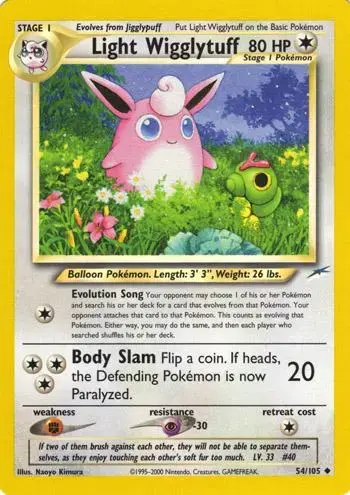 Light Wigglytuff - Pokemon Neo Destiny #54
