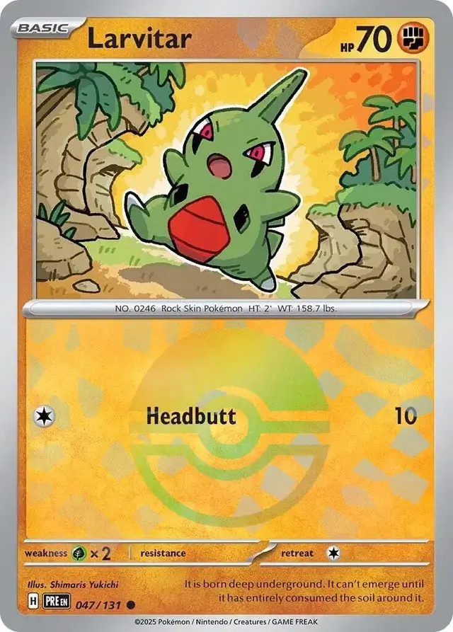 Larvitar [Poke Ball] - Pokemon Prismatic Evolutions #47