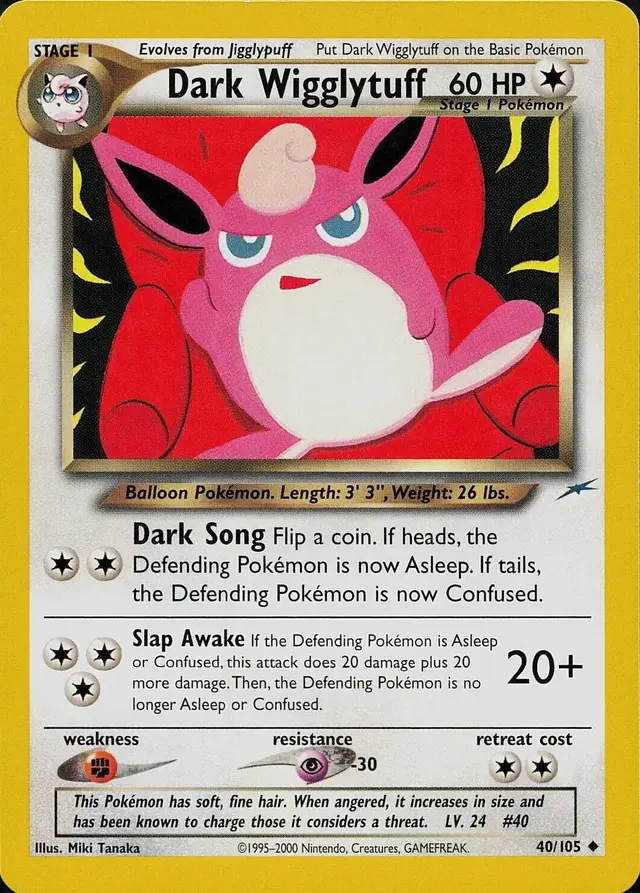 Dark Wigglytuff - Pokemon Neo Destiny #40
