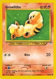 Growlithe - Pokemon Neo Destiny #68