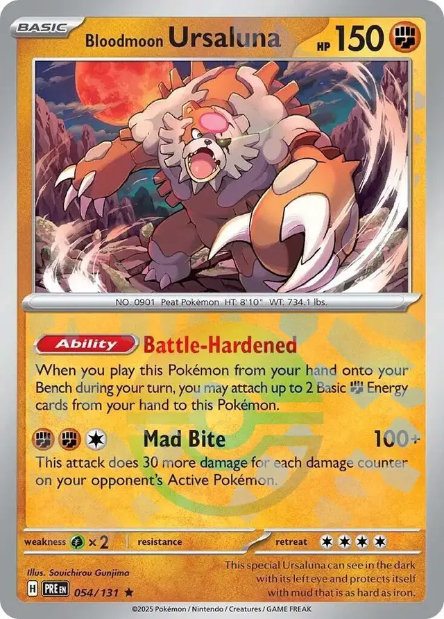 Bloodmoon Ursaluna [Poke Ball] - Pokemon Prismatic Evolutions #54