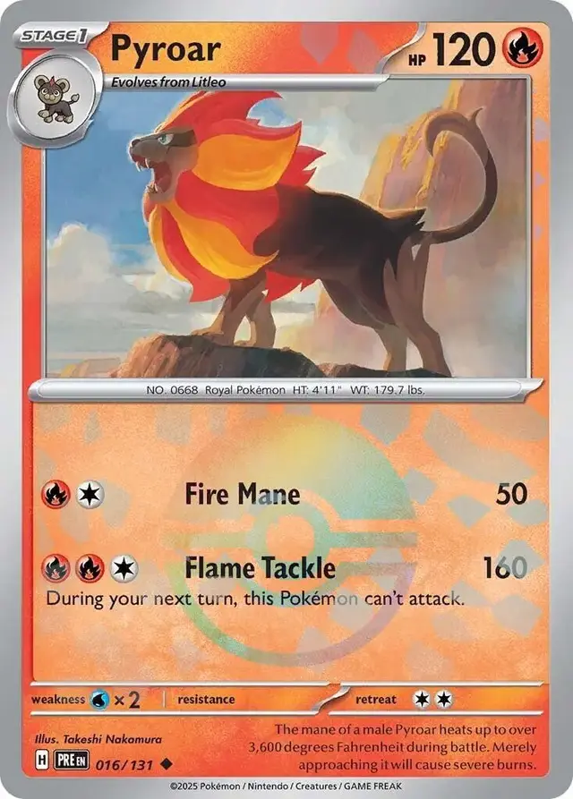Pyroar [Poke Ball] - Pokemon Prismatic Evolutions #16