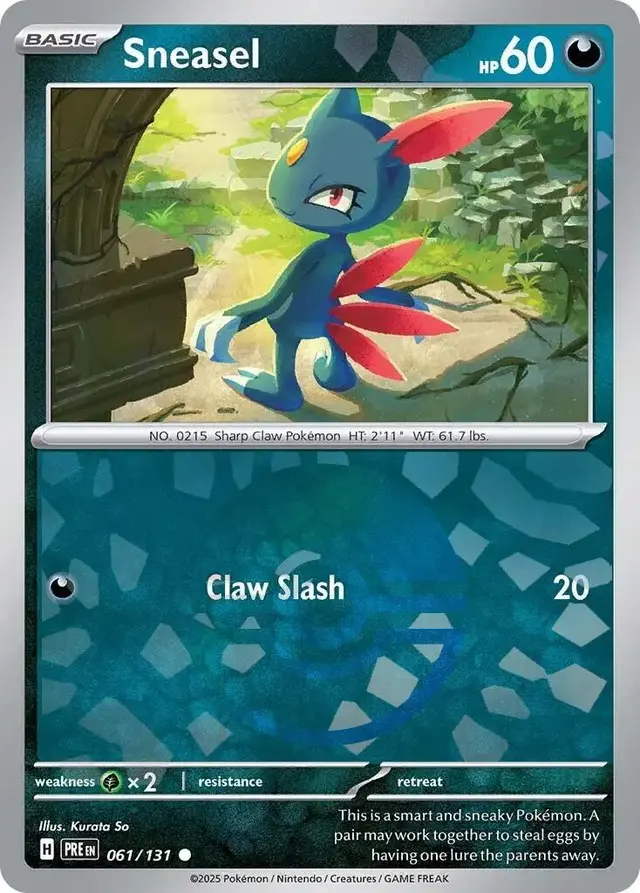Sneasel [Poke Ball] - Pokemon Prismatic Evolutions #61