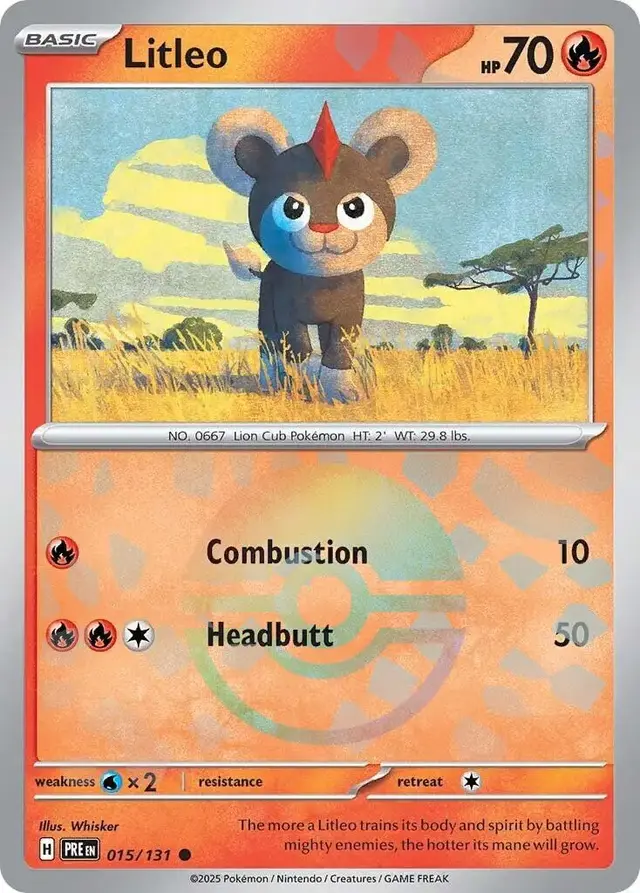Litleo [Poke Ball] - Pokemon Prismatic Evolutions #15
