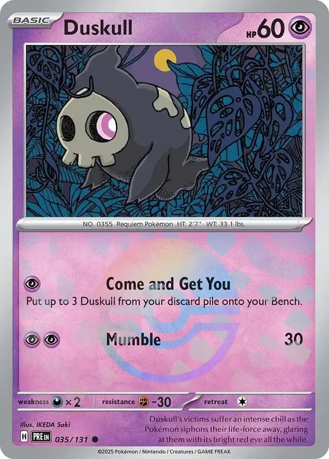 Duskull [Poke Ball] - Pokemon Prismatic Evolutions #35