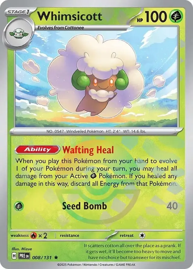 Whimsicott [Poke Ball] - Pokemon Prismatic Evolutions #8