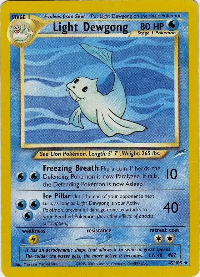 Light Dewgong - Pokemon Neo Destiny #45