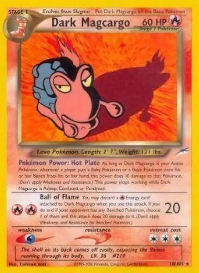 Dark Magcargo - Pokemon Neo Destiny #18
