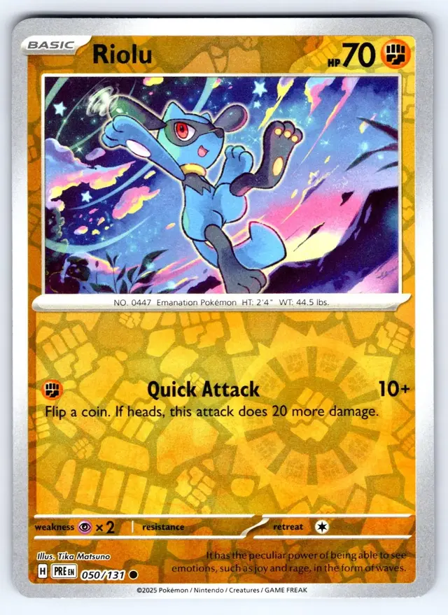 Riolu [Reverse] - Pokemon Prismatic Evolutions #50