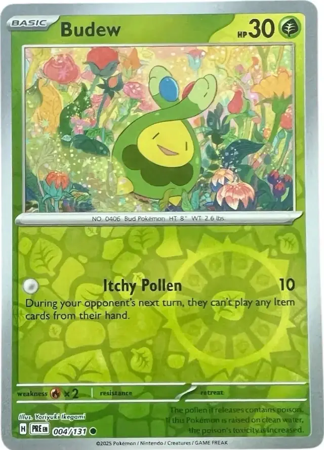 Budew [Reverse] - Pokemon Prismatic Evolutions #4