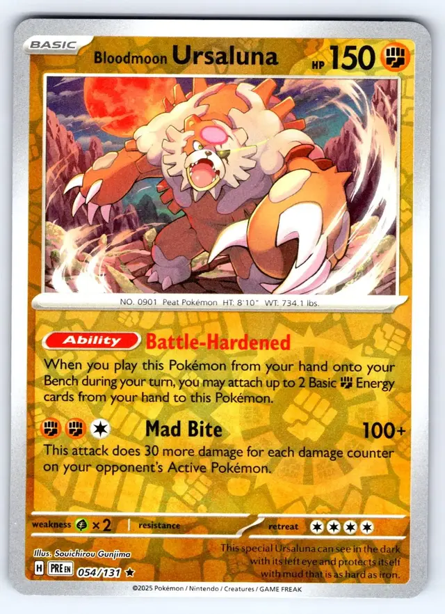 Bloodmoon Ursaluna [Reverse] - Pokemon Prismatic Evolutions #54