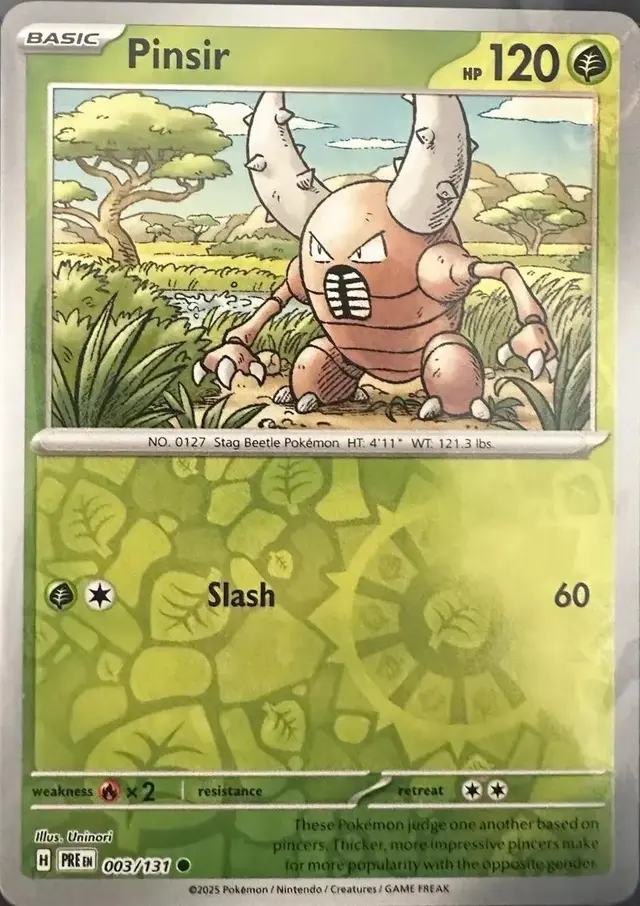 Pinsir [Reverse] - Pokemon Prismatic Evolutions #3