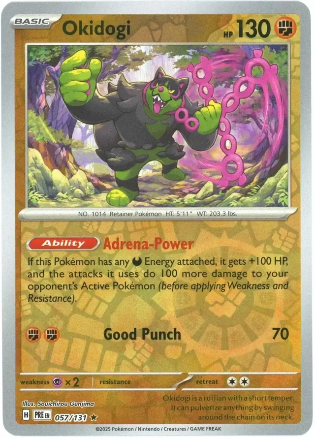 Okidogi [Reverse] - Pokemon Prismatic Evolutions #57