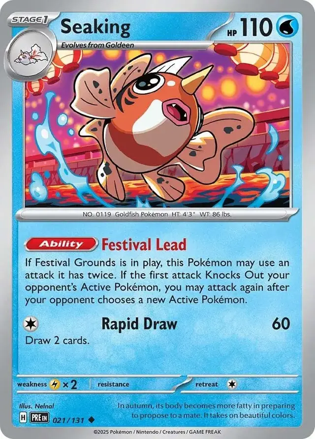 Seaking - Pokemon Prismatic Evolutions #21