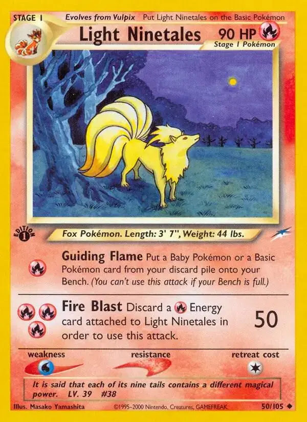 Light Ninetales [1st Edition] - Pokemon Neo Destiny #50