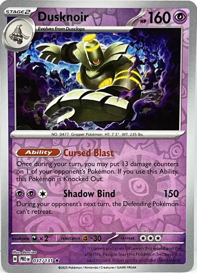 Dusknoir [Reverse] - Pokemon Prismatic Evolutions #37