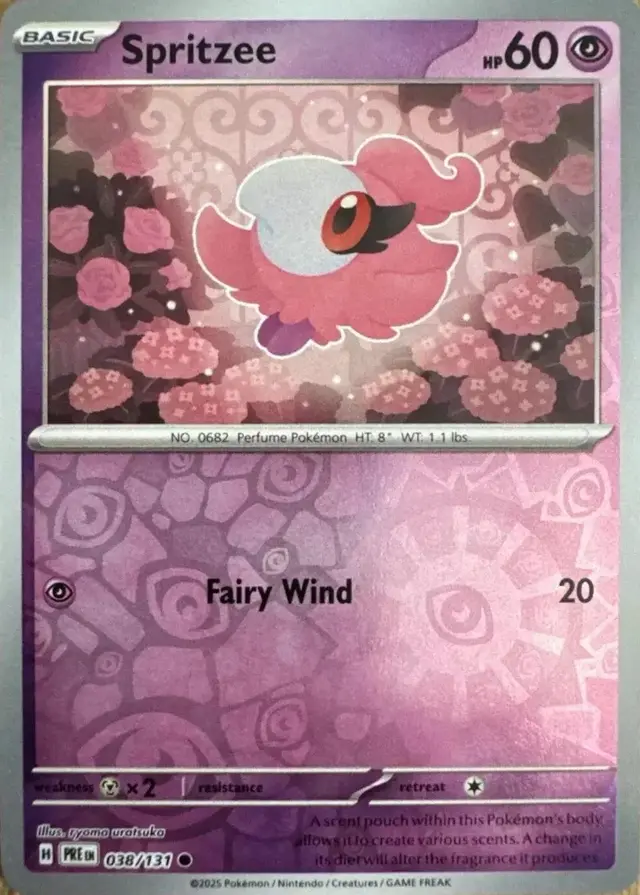 Spritzee [Reverse] - Pokemon Prismatic Evolutions #38
