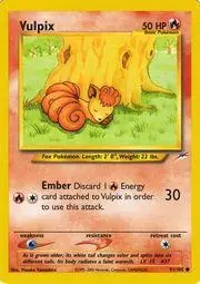 Vulpix - Pokemon Neo Destiny #91