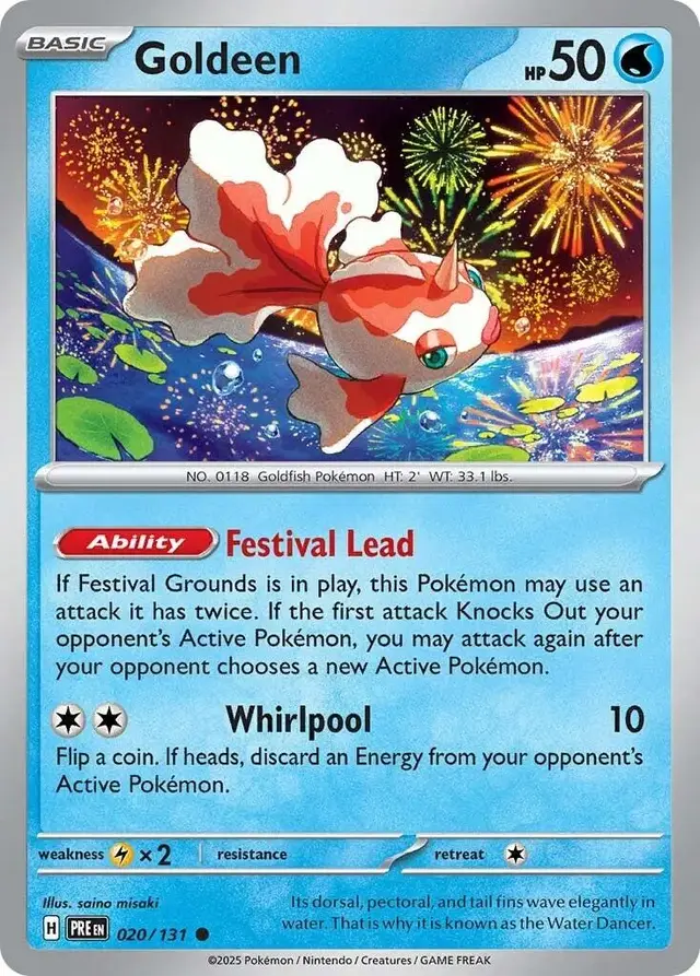 Goldeen - Pokemon Prismatic Evolutions #20