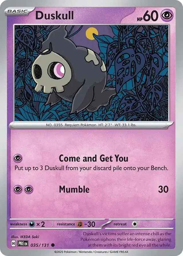 Duskull - Pokemon Prismatic Evolutions #35
