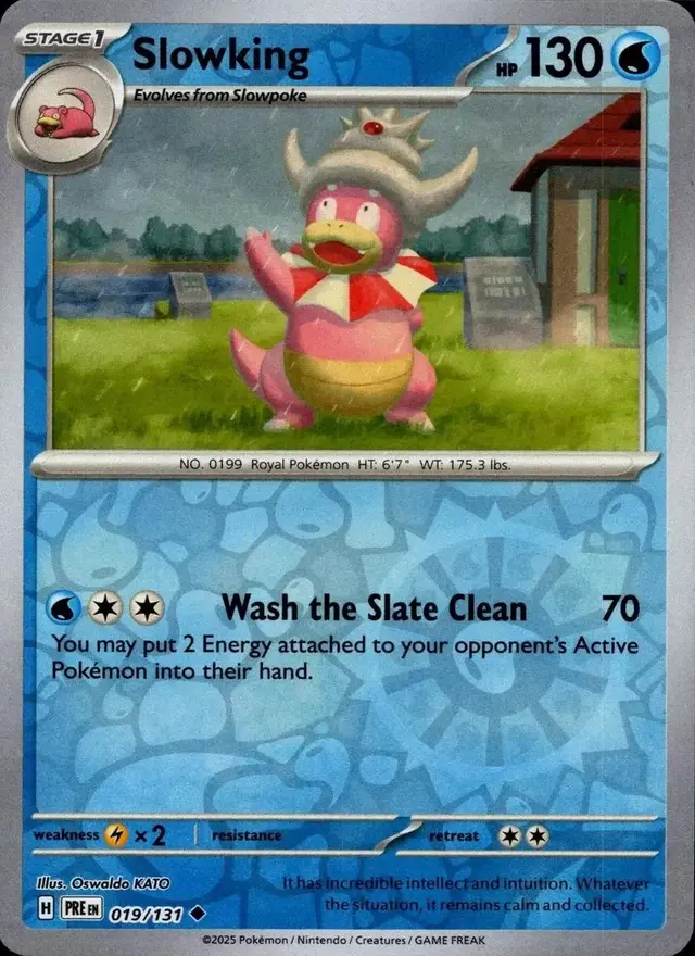 Slowking [Reverse] - Pokemon Prismatic Evolutions #19